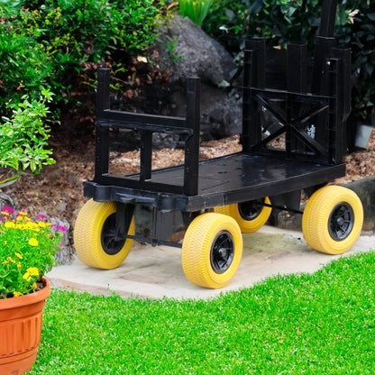 Mighty Max Cart Cooler Caddy & Fishing Cart-Yellow
