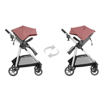 Evenflo Omni Plus Modular Travel System with LiteMax Sport Infant Car Seat, Mylar Gray, Unisex