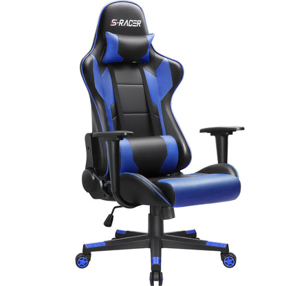 Homall Gaming Chair office Chair with Headrest & Lumbar Support, Pink