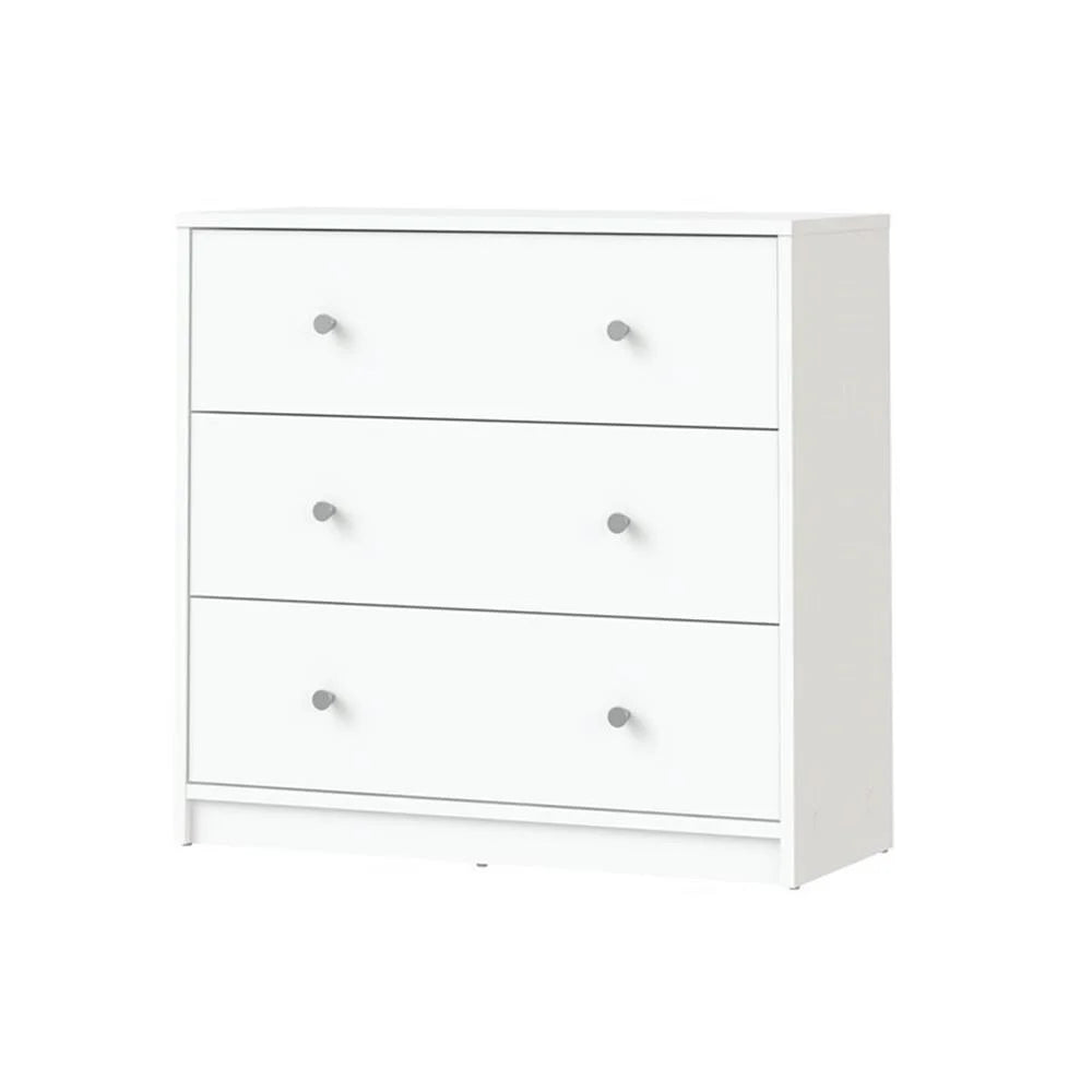 Home Square 4 Piece Bedroom Set With Dresser, Chest and 2 Nightstands in White
