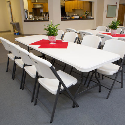 Lifetime 8 ft. Commercial Nesting Rectangle Folding Table for Indoor/Outdoor Use