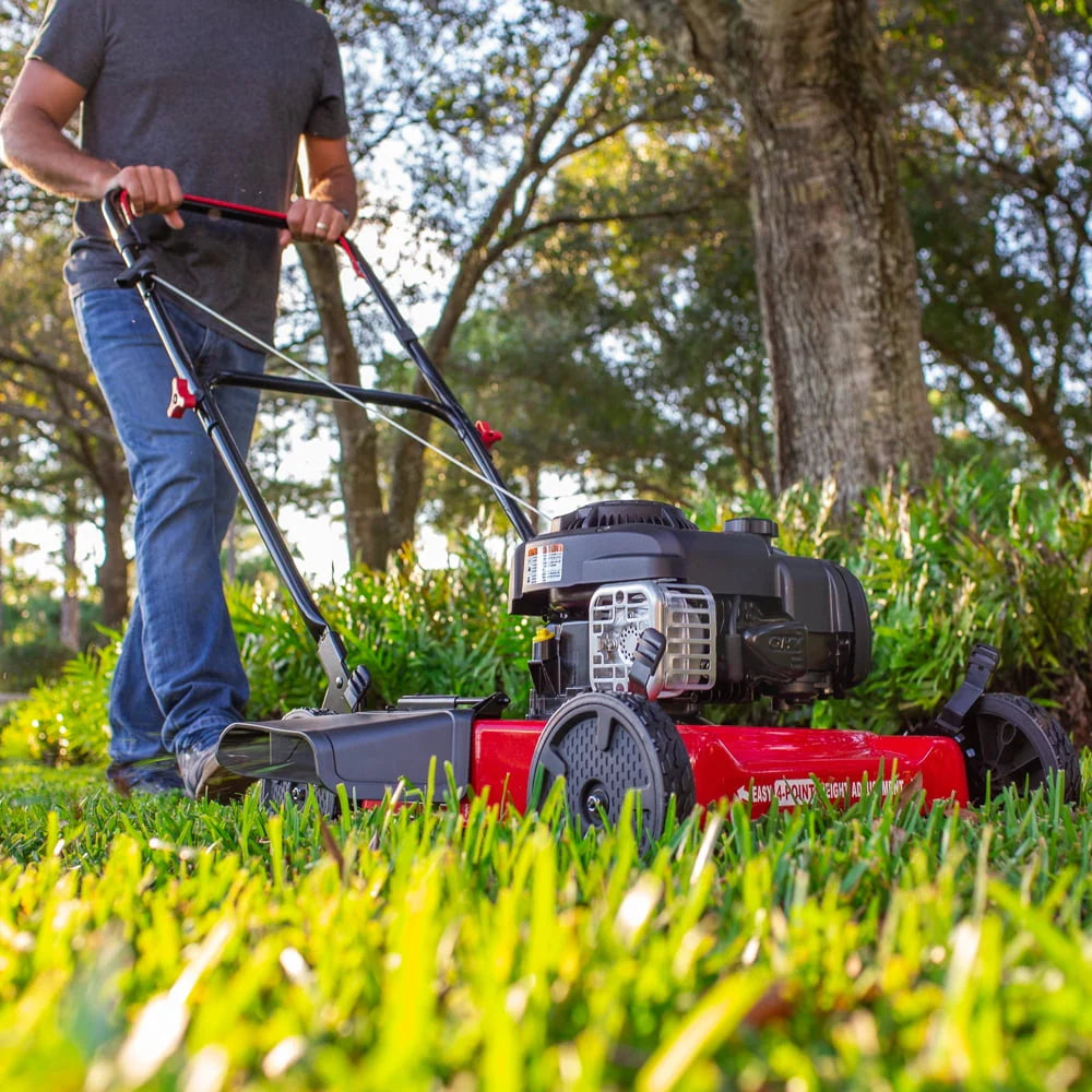 Hyper Tough 20-inch 125cc Gas Push Mower with Briggs & Stratton Engine (Assembly Details: 46.9 lbs; 22.10-inch Height)