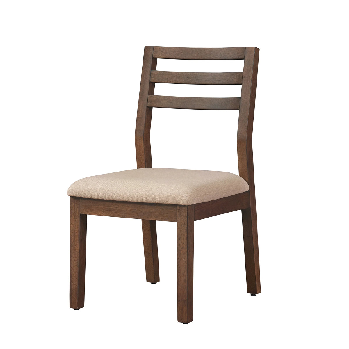 Better Homes & Gardens Ezra Dining Room Chair 2 Pack, Walnut and Cream Fabric Color