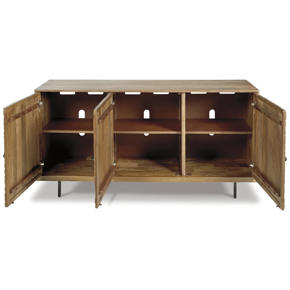 Signature Design by Ashley Contemporary Kerrings Accent Cabinet Brown/Black/White