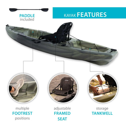 Lifetime Kenai Pro Angler 100 Kayak Moss Fusion - 91149