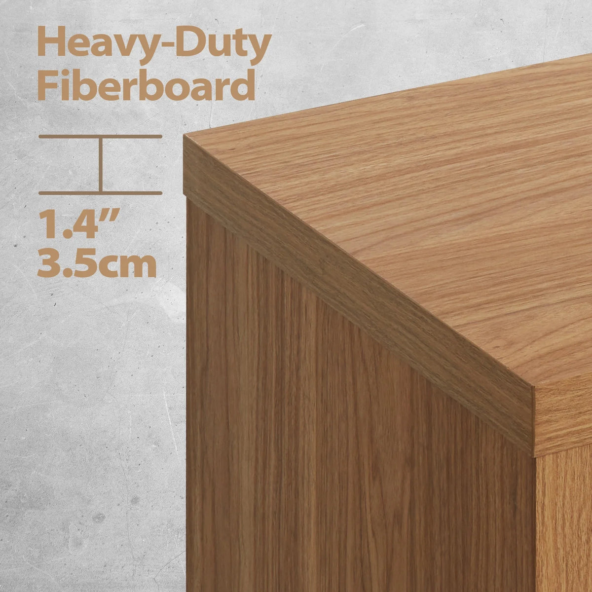 ARKANTOS Wooden 6 Drawer Double Dressers, Wide Chests of Drawers for Bedroom, Natural Oak