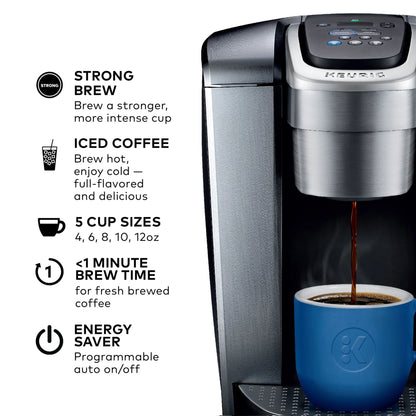 Keurig K-Elite Single-Serve K-Cup Pod Coffee Maker, Brushed Slate