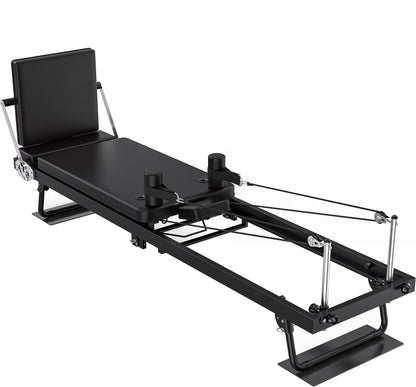 GIKPAL 92" Foldable Pilates Reformer Machine for Home Gym,Balanced Body Pilates Exercise Equipment with Jump Board