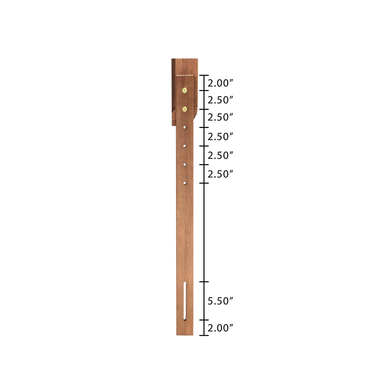 Baxton Studio Adler Contemporary/Modern Slat Back Support Wood Headboard, Full, Ash Walnut