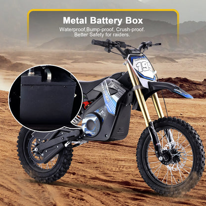 MotoTec 48v Pro Electric Dirt Bike 1800w Lithium Green