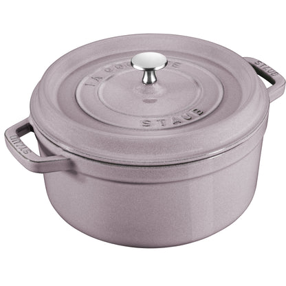 Staub Cast Iron 5.5-qt Round Cocotte - Cherry
