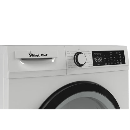 Magic Chef 4.0 cu. ft. Ventless, Condensing Front Load Stackable Electric Dryer, 24 in. in White in White