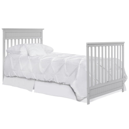 Dream On Me Harbor 4-in-1 Convertible Mini Crib in Pebble Grey. Greenguard Gold Certified