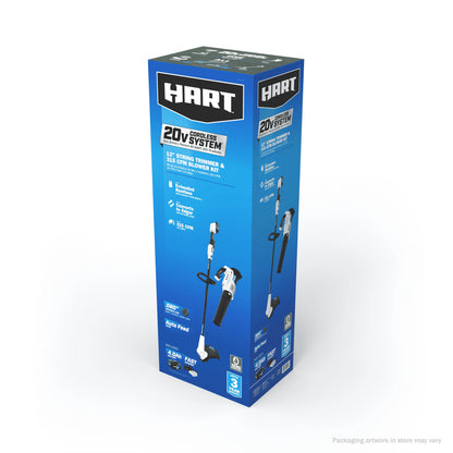 HART 20 Volt 13" Cordless Trimmer & Blower Combo Kit