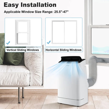 Spaco 15000 BTU Portable Air Conditioner with APP Control and Heat, Small Air Conditioner Portable with Built-in Dehumidifier