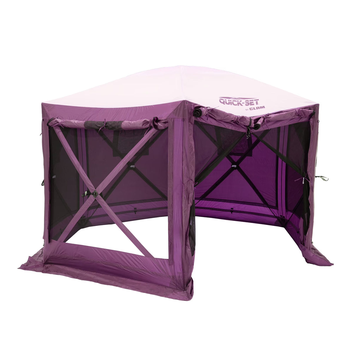 CLAM Quick-Set Pavilion 12.5 x 12.5' Portable Outdoor Canopy Shelter, Green