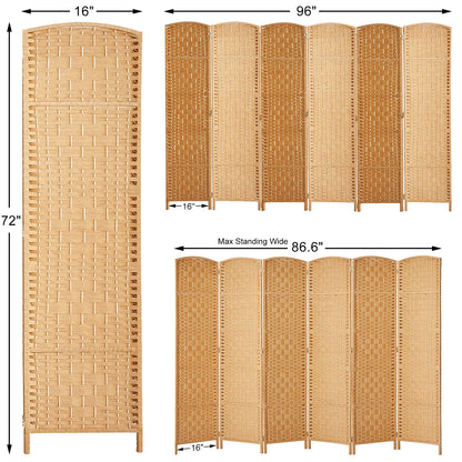3-Panel Room Divider, 6 ft Office Partition Walls Wood Divider Folding Portable Privacy Screen, Room Dividers and Folding Privacy Screens for Home, Room Separator Wall Dividers,Black
