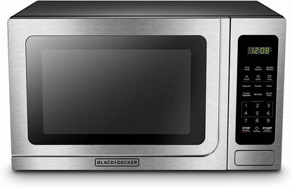 BLACK+DECKER 1.4 cu ft Countertop Microwave Ovens in Stainless Steel