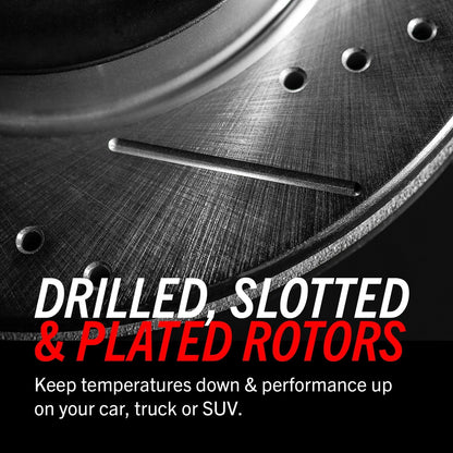 PowerStop Rear Z23 Evolution Sport Carbon-Fiber Ceramic Brake Pad and Drilled & Slotted Rotor Kit Fits: BMW Select Models K6672