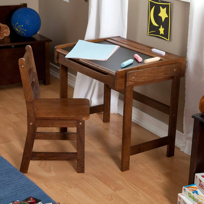 Lipper International Chalkboard Kids Desk and Chair Set