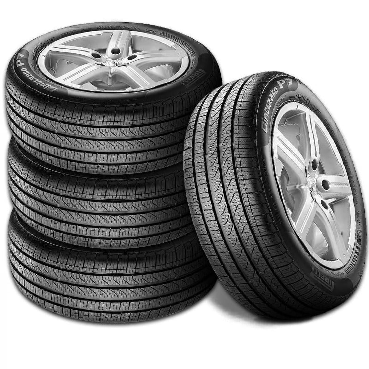 Set of 4 Pirelli Cinturato P7 All Season 245/45R18 100H XL High Performance Tires P2131000 / 245/45/18 / 2454518 Fits: 2016-23 Chevrolet Malibu LT, 2017-19 Mercedes-Benz E300 4Matic