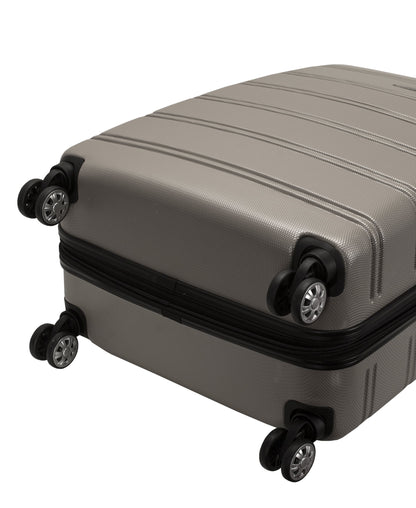 Rockland Luggage Melbourne 3 Piece Hardside Luggage Set, F160