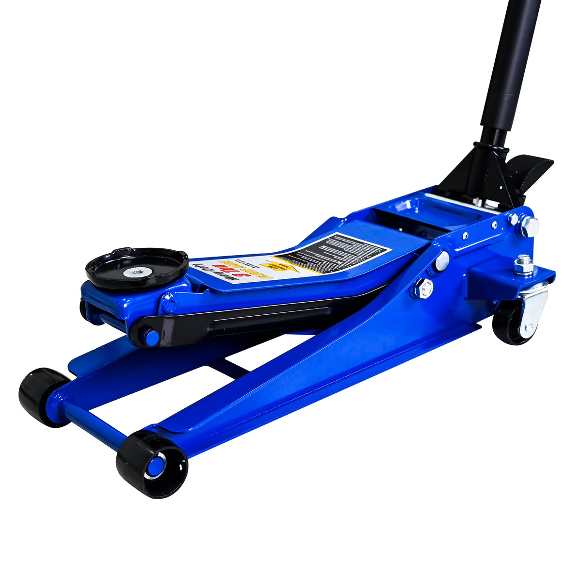3 Ton Low Profile Floor Jack, Professional Low Profile Hydraulic Jack, Heavy Duty Steel Racing Floor Jack with Dual Piston Quick Lift Pump, 3 Ton (6,600 lb) Capacity, Lift Range 3.1"-20"
