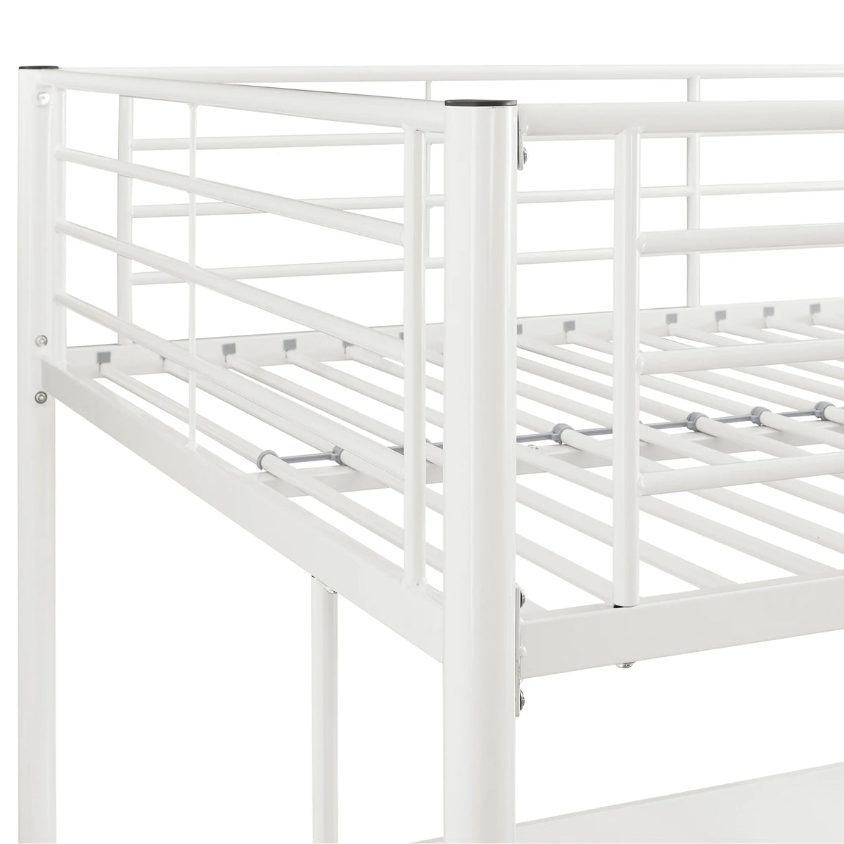 Walker Edison Sunset Modern Powder-Coated Steel Metal Full Loft Bunk Bed - Black