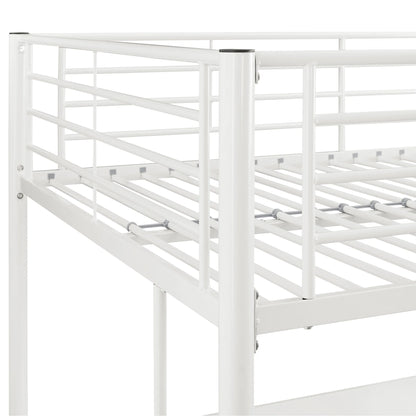 Walker Edison Sunset Modern Powder-Coated Steel Metal Full Loft Bunk Bed - Black