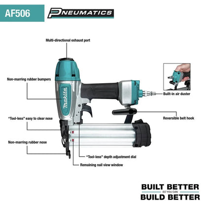 Makita AF506 18 Gauge 2 in. Brad Nailer