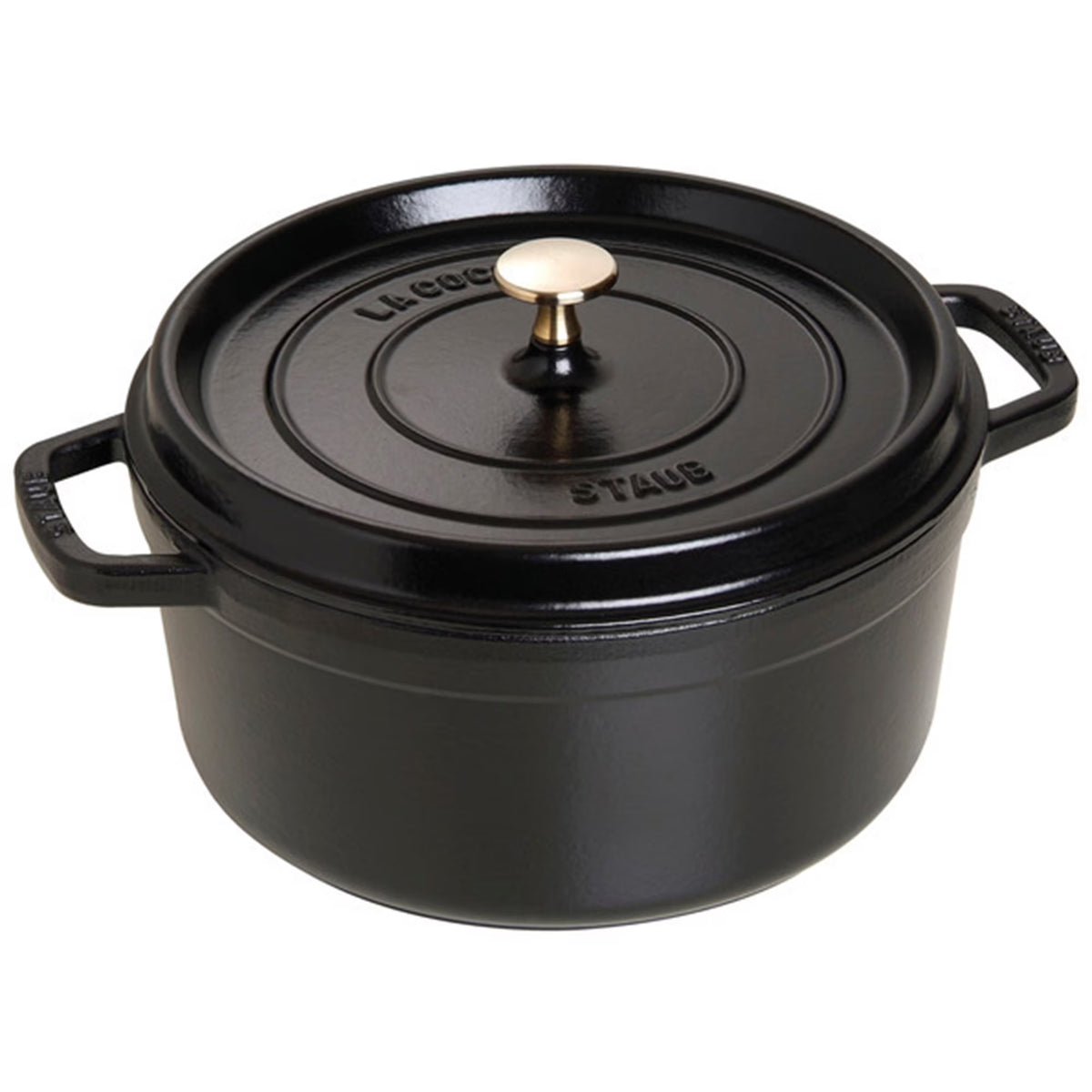 Staub Cast Iron 5.5-qt Round Cocotte - Cherry