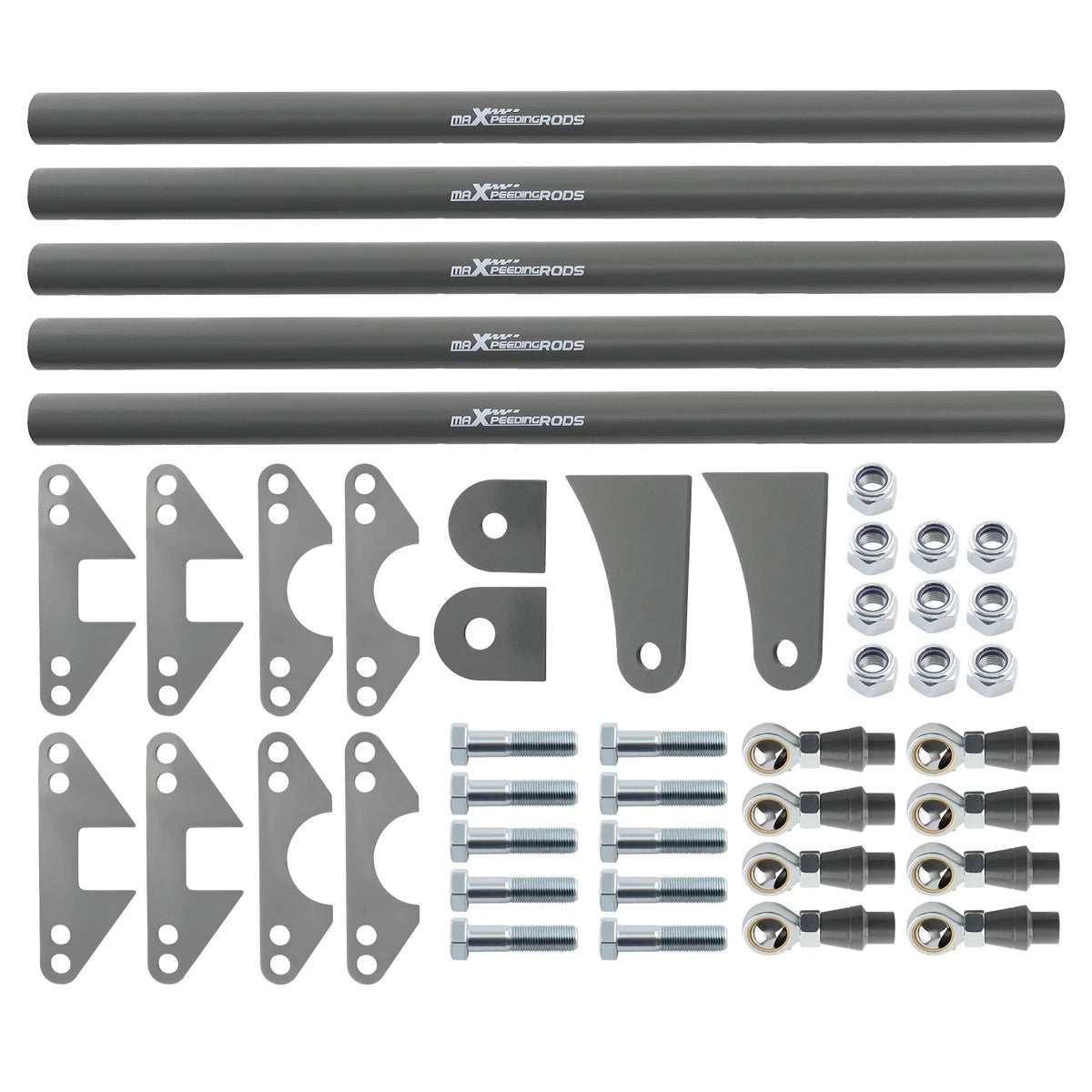 Maxpeedingrods Rear Weld-On Parallel 4 Link Suspension Kit 24" Bars Rod Rat Truck Classic