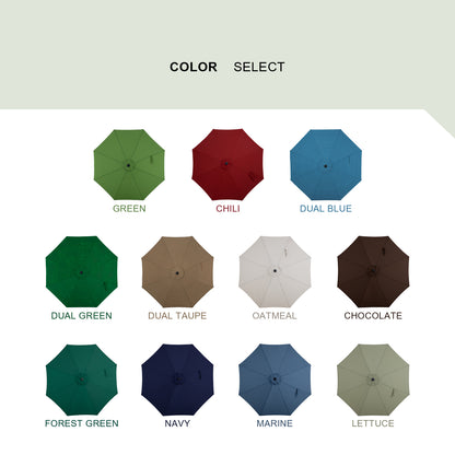 Tempera 9FT Auto Tilt patio umbrella