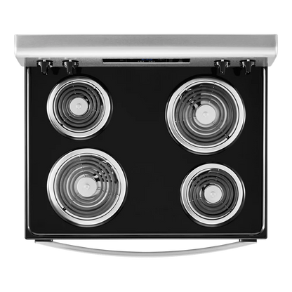 Whirlpool 30 in 4.8 Cu. ft Freestanding Coil Electric Ranger in Stainless Steel