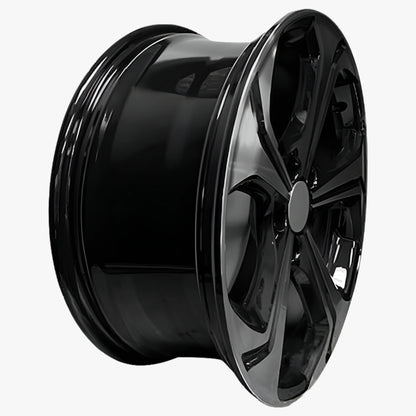 For 2014-2015 Honda Civic 18 Inch Black Machine Face (Diamond Cut) Black Rim - OE Direct Replacement - Road Ready Car Wheel