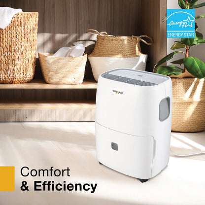 Whirlpool Energy Star 50-Pint 4500 Sq ft Dehumidifier with Pump