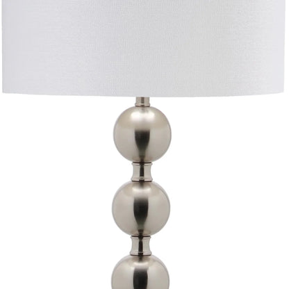 SAFAVIEH Reflections 58.5 in. High Stacked Ball Floor Lamp, Nickel