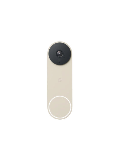 Google Nest Doorbell (Wired, 2nd gen) - Video Doorbell Camera - Doorbell Security Camera - Snow