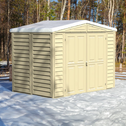 Duramax 8ft x 5.5ft Duramate Vinyl Shed with Foundation