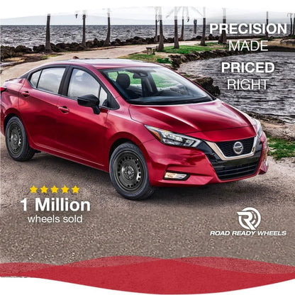 For 2012-2019 Nissan Versa 15 Inch Painted Black Rim - OE Direct Replacement - Road Ready Car Wheel