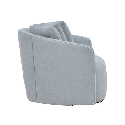Beautiful Drew Accent Chair by Drew Barrymore, Cream Boucle