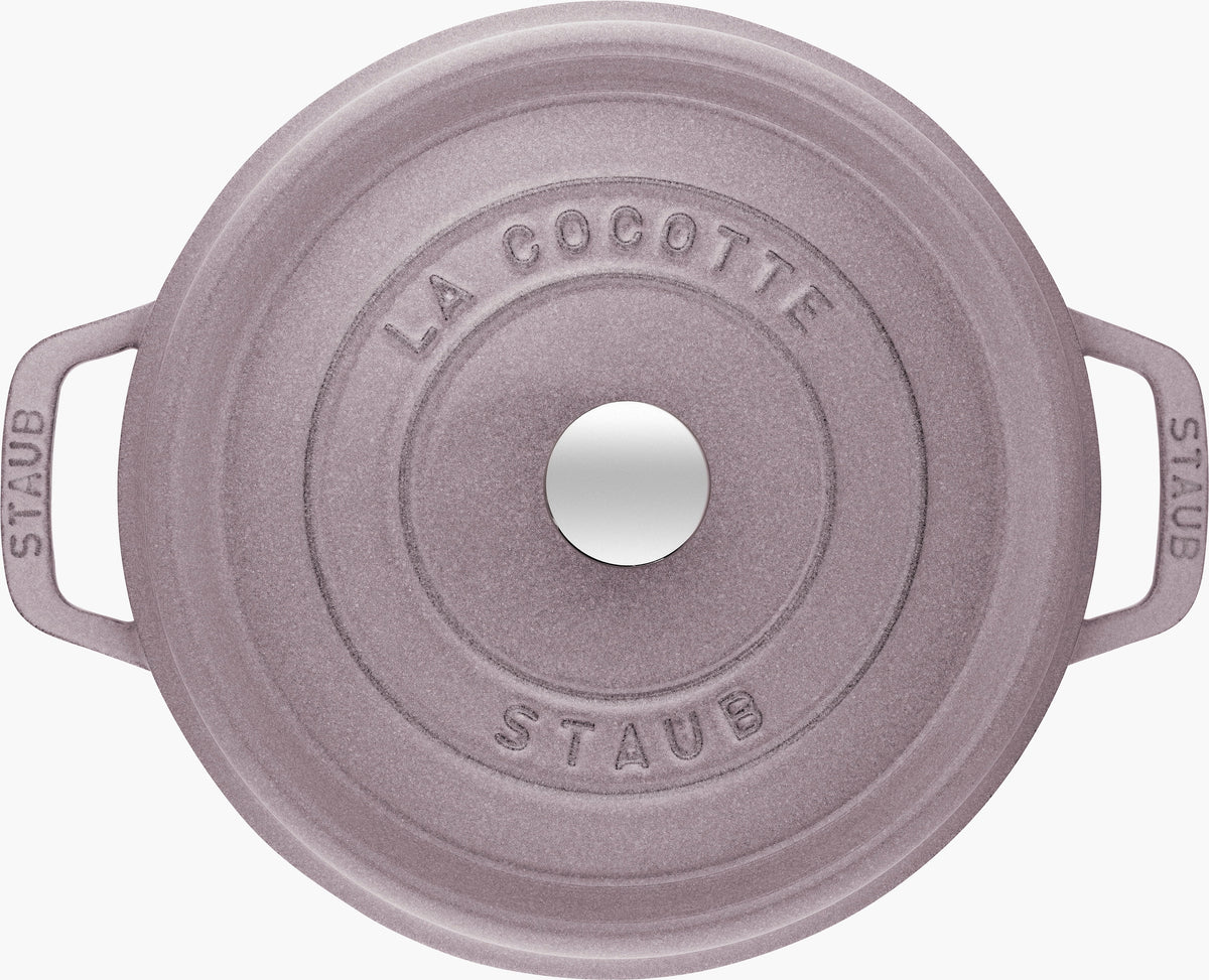 Staub Cast Iron 5.5-qt Round Cocotte - Cherry