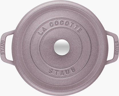 Staub Cast Iron 5.5-qt Round Cocotte - Cherry