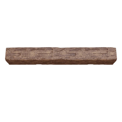 Ekena Millwork 3 1/2"W x 3 1/2"H x 120"L 3-Sided (U-Beam) Salvaged Timber HeritageTimber Faux Wood Ceiling Beam, Kona Brown