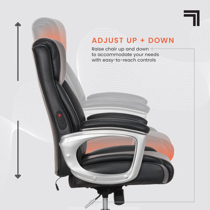 Sharper Image S-120 Massage and Heat Office Chair, Gray/White