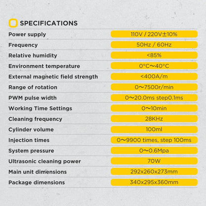AUTOOL CT160 Fuel Injector Tester Cleaning Machine, 2000ml 4 Cylinder Injector Ultrasonic Heating Cleaner, 110V Petrol Injection Tester for Cars Motorcycles