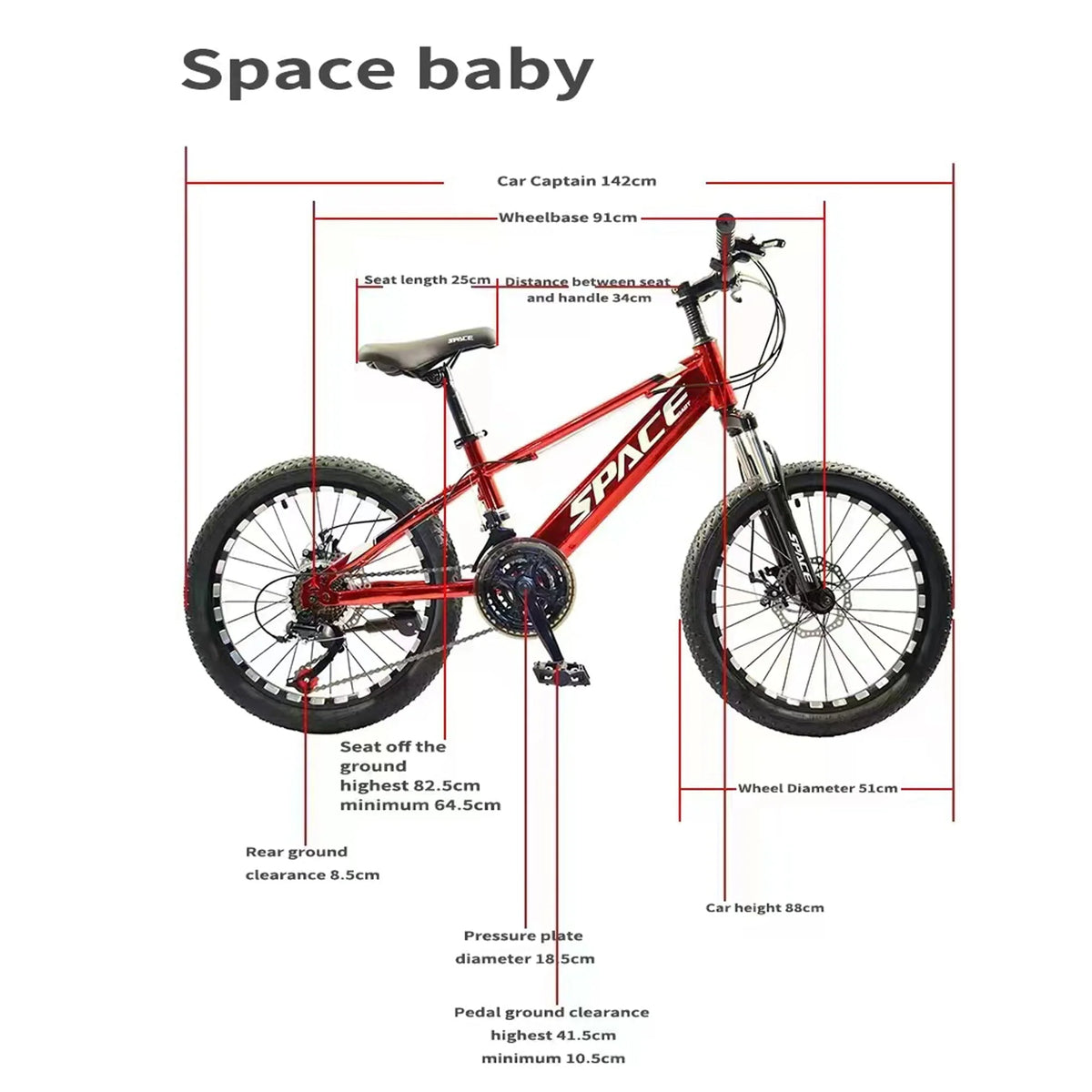 Hlaill Mountain Bike for Kids, Featuring 20-Inch Aluminuml Steel Frame and 21-Speed with 20-Inch Wheels For Unisex （Red）