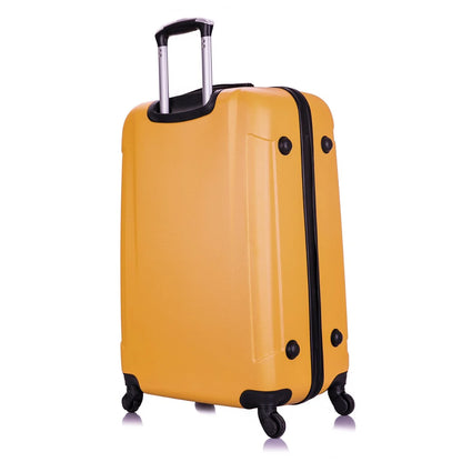 InUSA Pilot 3-Piece Hardside Luggage Sets with Spinner Wheels, Handle, Trolley, (20"/24"/28"), Blue