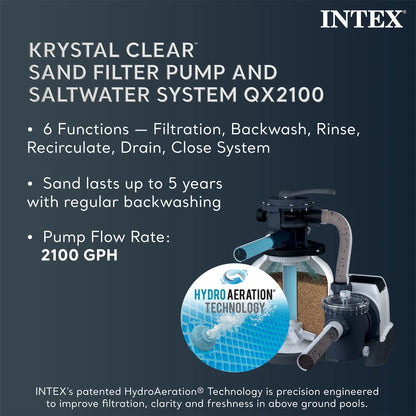 Intex 18Ft x 52In Ultra XTR Rectangular Frame Swimming Pool Kit with Canopy
