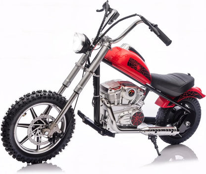 Electric Dirt Bike for Kids, 24V Motor Kids Dirt Bike, Cuoote 250W Ride On Motorcycle up to 15 mph, 150 lb Max Weight, Twist Throttle, Power Display, Rear Suspension, Hand Brake